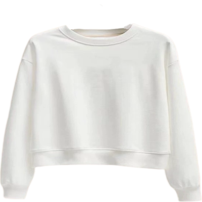 短款高腰卫衣女宽松春秋长袖卫衣