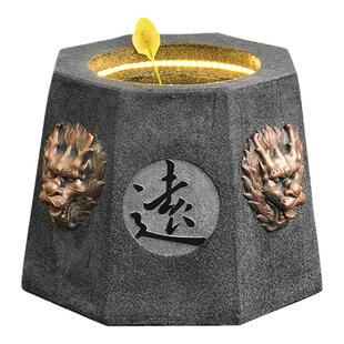 中式庭院水井古井景观装饰泉眼喷泉摆件风水轮招财聚财花园布置局