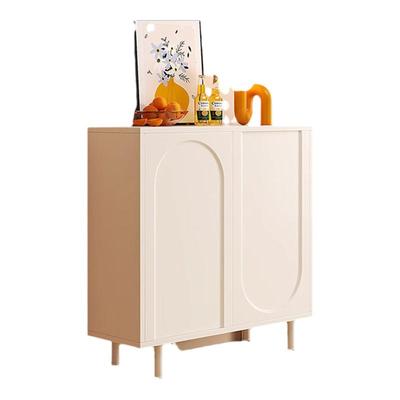 奶油风轻奢餐边柜靠墙茶水柜