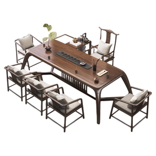 新中式茶台茶桌家用客厅泡茶桌办公室现代简约轻奢办公室罗汉床榻