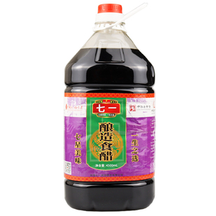 新疆七一酱园酿造食醋家用商用大桶装醋饺子醋蘸料4.1升包邮