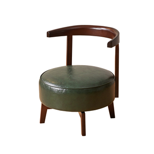 旋转小椅子实木家用小凳子矮凳靠背结实成人儿童旋转凳客厅沙发凳