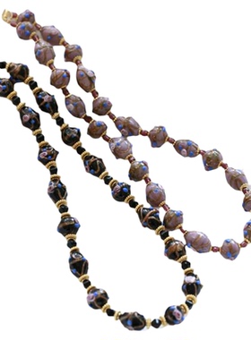 裱花琉璃女法式复古项链