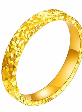 【中国金包银】碎冰冰金包银戒指