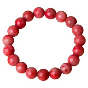 鸡血朱砂石朱砂玉化手串天然原矿随身礼物护身符