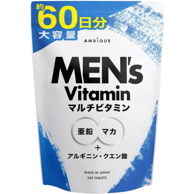 日本代购AMBiQUE男士复合维生素玛卡锌玛伽柠檬酸精氨酸运动营养