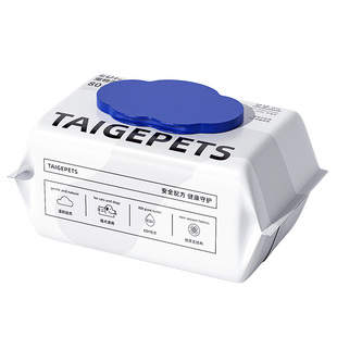 Taigepets_宠物湿巾猫咪狗狗专用湿纸巾清洁抑菌免洗擦脚屁股泪痕