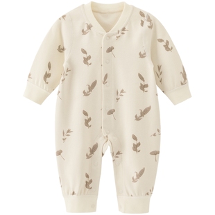 【舒棉绒】春秋婴儿连体衣居家睡衣男女宝宝贴身哈衣爬服冬季保暖