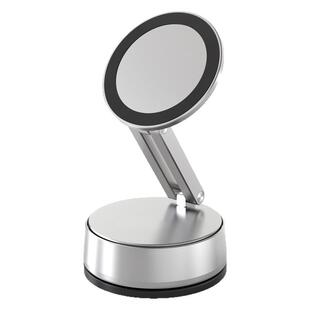 幽浮真空吸附磁吸手机支架2025新款滴胶吸盘高端汽车上导航固定架CNC铝合金车载真空吸盘magsafe磁吸手机支架