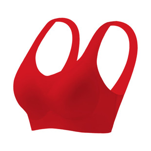 新款本命年红色内衣女士大胸显小胸聚拢无痕文胸罩结婚新娘属马年