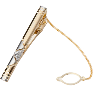 UGO原装玫瑰金色男士领带夹职业商务高档定制男朋友情人节礼物