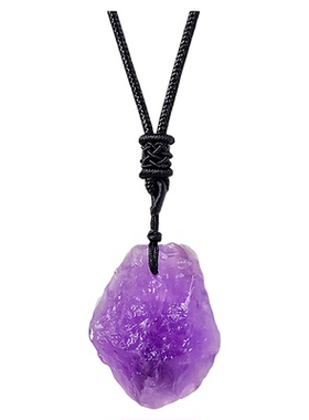 跨境天然水晶原石吊坠