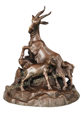 旅游纪念品摆件鸿鑫雕塑黄铜中式