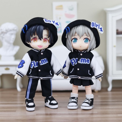 taobao agent OB11 baby baseball jacket sports suit clay clothes P9 uf molly12 points BJD