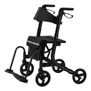 可孚老年人辅助行走器可坐老人手推代步车助力康复走路轮椅助行器