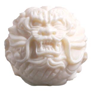 冰料猛犸象牙雕刻2.0霸气龙珠圆珠隔珠二通星月金刚菩提配饰配件