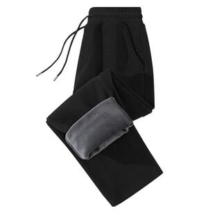 NN真维斯灯芯绒直筒裤男款冬季雪尼尔加绒加裤子厚青少年休闲卫裤