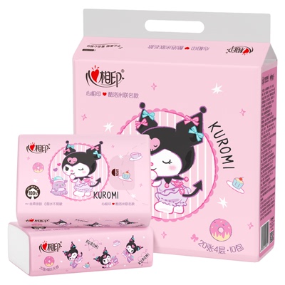 心相印大包手帕纸酷洛米印花