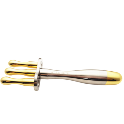 台湾圆头三叉磁疗排酸经络按摩棒