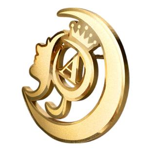 镂空胸牌定制logo高档 工作牌胸针徽章工牌制作 企业司徽高端定做