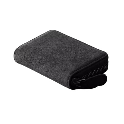 CEUTOKVIEN卡包翻毛皮驾驶证卡片包银行卡零钱收纳包证件包风琴