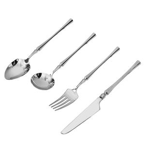 卡罗特西餐餐具刀叉勺套装全套家用不锈钢刀叉勺三件套牛排专用