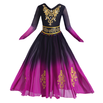 女童新疆舞维族大摆裙飘逸演出服