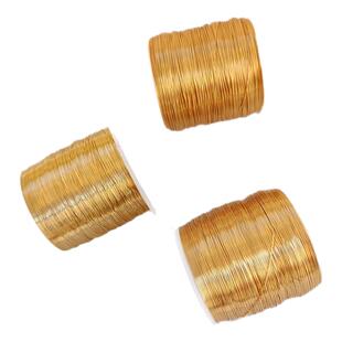 14K包金保色铜丝软铜线专用定型手工diy饰品首饰绕线一卷100米