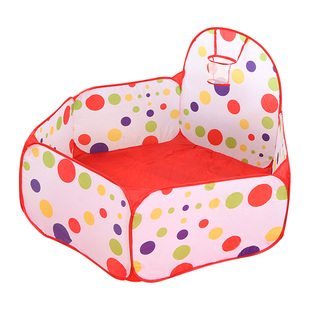 室内海洋球池儿童波波池宝宝围栏家用帐篷婴儿可折叠滑滑梯玩具池