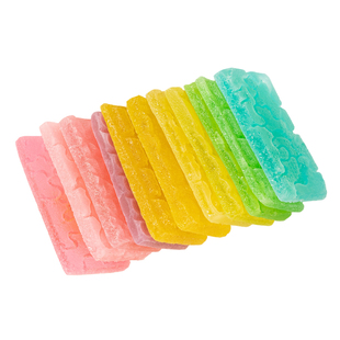 网红大号琥珀糖薄片咀嚼声控软糖解压不甜高级儿童糖果零食吃播糖