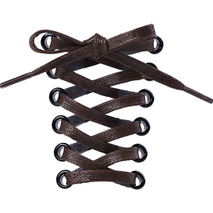 皮鞋鞋带靴子马丁靴打蜡防水男女款商务黑白棕卡其色扁平宽鞋带绳