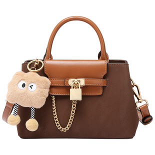 啄木鸟真皮女包2025新款复古高级麂皮绒面质感斜挎单肩手提小拎包