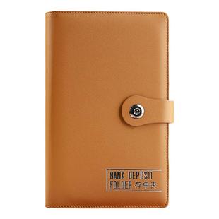 存单收纳本银行支票定期汇票存款单票据夹存折本储蓄单存单夹高端皮质多功能钱币收藏收集册收据整理册可定制