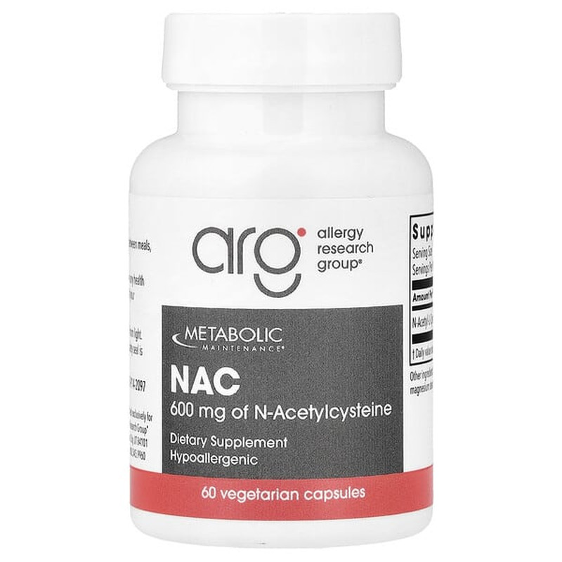 Metabolic Maintenance,N-乙酰半胱氨酸胶囊，600毫克，60粒装