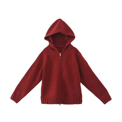 【艺术假期】连帽毛衣开衫