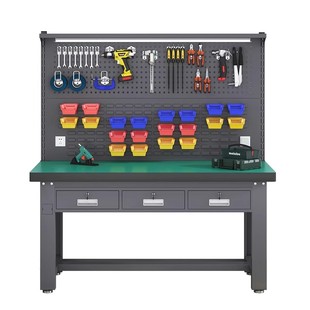 重型钳工台防静电工作台带抽屉流水线车间工作检验台不锈钢维修桌