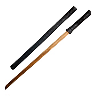 重蚁木质唐横刀带鞘练习双手横制唐刀一体训练刀武术健身锻炼木刀