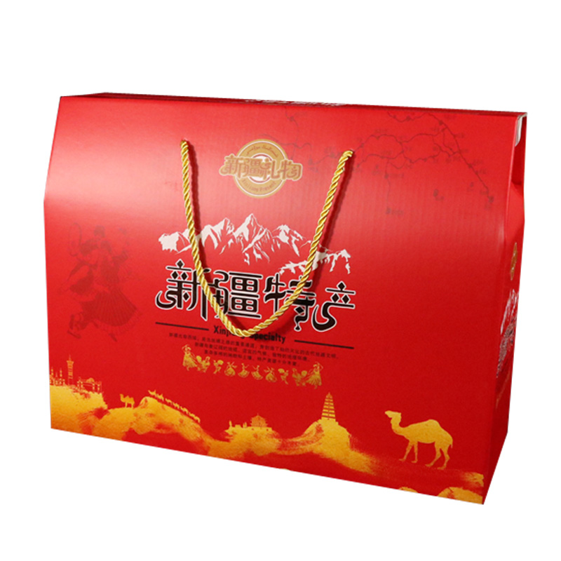 新疆特产礼盒坚果包装盒空羊肉马肉苹果梨葡萄枸杞干果中秋礼品盒