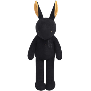问童子 兔玩偶墨兔/家财万贯 陪伴毛绒玩具布偶公仔创意礼物