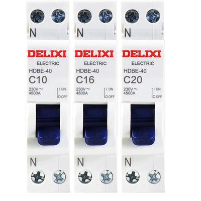 德力西1p+n中性线双进双出断路器