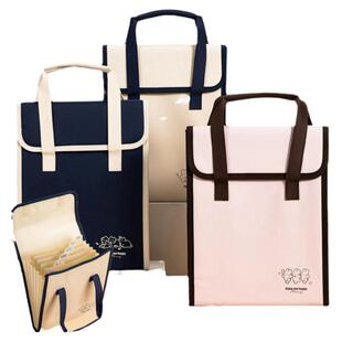 得力试卷收纳袋风琴包收纳包手风琴文件夹试卷包帆布风琴夹塑料风琴袋手提文件袋大容量分层票据包7格13层夹