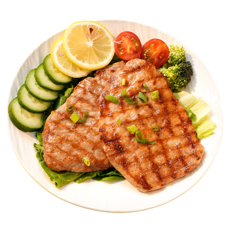 低脂原切猪排早餐肉排