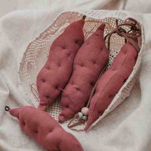 布说 手工刺绣红薯香包DIY材料包香囊玩偶随身挂件车载摆件小礼品