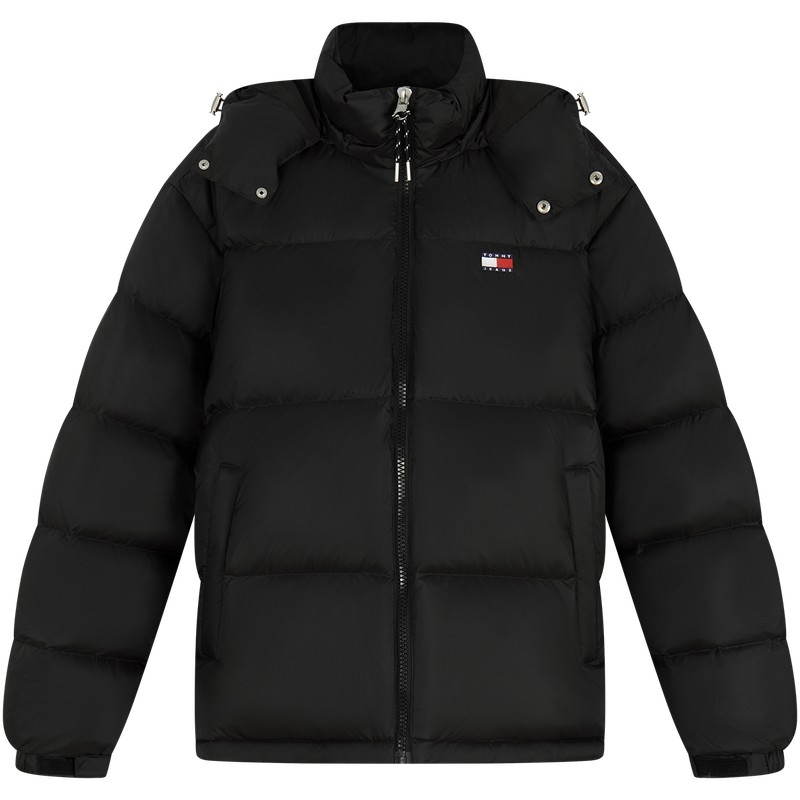 Tommy男装90绒连帽面包羽绒服