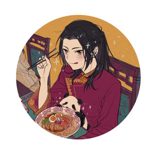 【幕醒森林】APH黑塔利亚周边 王耀色纸吧唧徽章明信片钥匙扣挂件