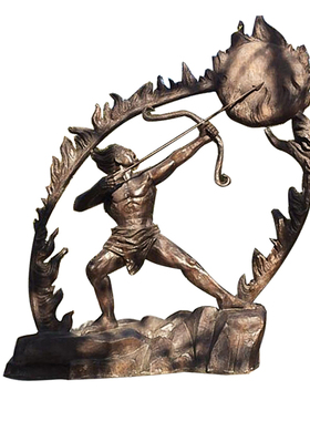 古代神话故事人物雕塑户外