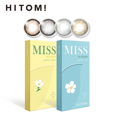 HITOMI希多蜜旗舰店半年抛美瞳大小直径棕色美瞳自然彩色隐形眼镜