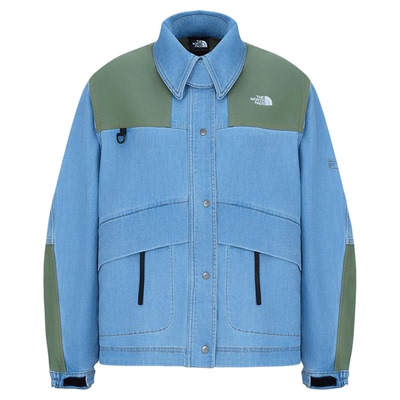 北面UE设计师款女牛仔夹克阔腿裤