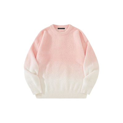 IDLEIDOL渐变色毛衣圆领