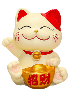 卡通招财猫摆件创意可爱好运小猫办公桌面装饰旺财吉祥物礼品福袋